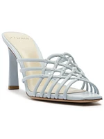 Linda Tresse 85MM Leather Woven Mules