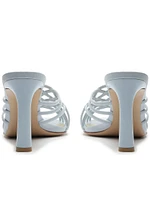 Linda Tresse 85MM Leather Woven Mules