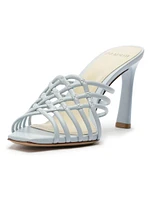 Linda Tresse 85MM Leather Woven Mules