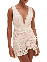 Camila Coelho Crochet Minidress
