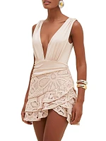 Camila Coelho Crochet Minidress