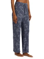 Aria Floral Rib-Knit Jersey Pajamas