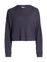 Mila Waffle-Knit Hoodie
