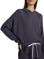 Mila Waffle-Knit Hoodie