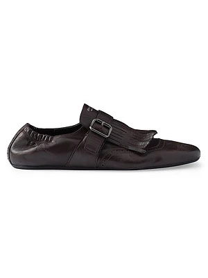 Shuffle Fringed Monk Strap Shoes