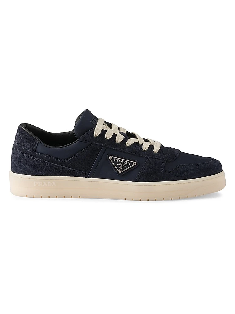 Downtown Re-Nylon and Suede Sneakers