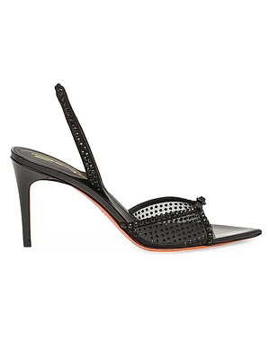 Lola Net 85MM Studded Mesh Sandals
