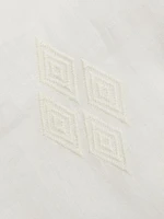 Cristo Embroidered V-Neck Blouse