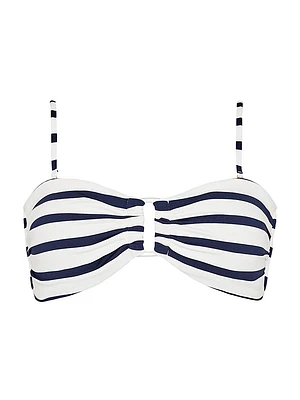 Nautical Striped Bikini Top