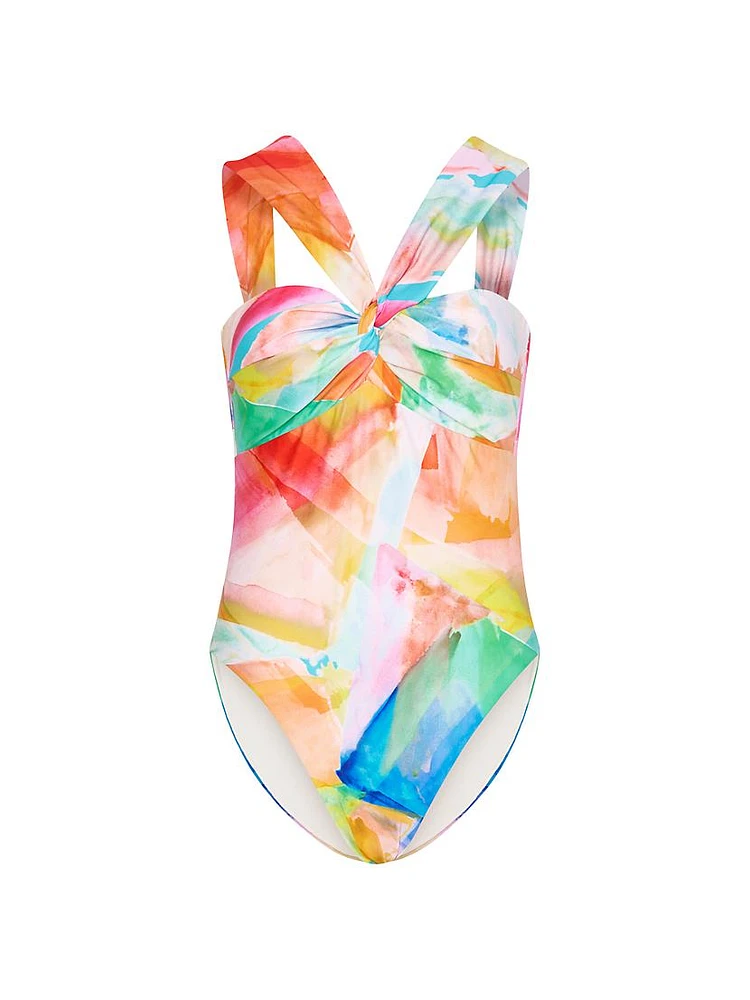 Betsy Abstract One-Piece Swimsuit