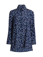 Emmeline Floral Silk-Blend Button-Front Shirt