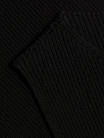 Rita Rib-Knit Sleeveless Side-Slit Top