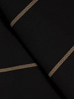 Rae Striped A-Line Asymmetric Miniskirt