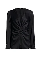 Lauren Twist V-Neck Blouse