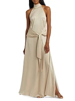 Jocelyn Tie-Front Maxi Dress