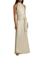 Jocelyn Tie-Front Maxi Dress