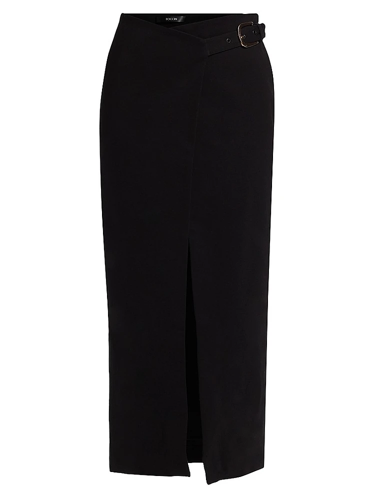 Casey Belted Wrap Skirt