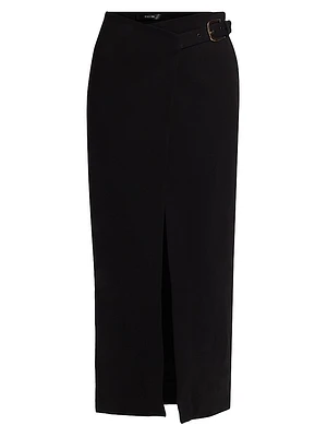 Casey Belted Wrap Skirt
