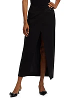 Casey Belted Wrap Skirt