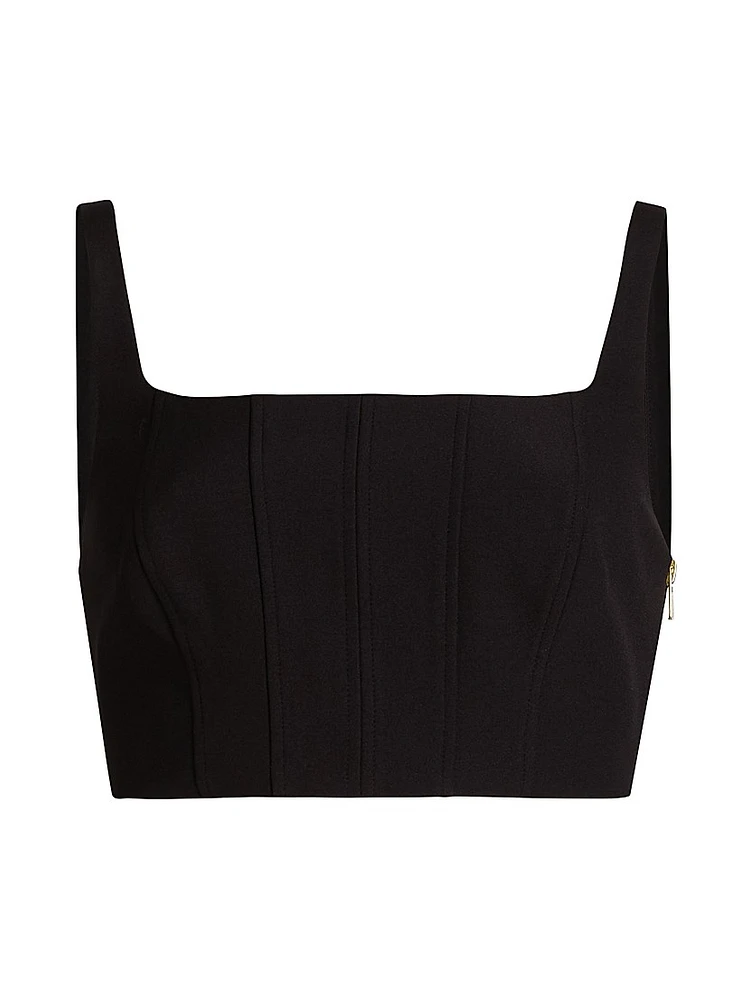 Rhea Cropped Corset Tank