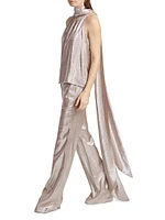 Hattie Tieneck Sleeveless Metallic Top