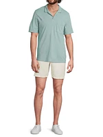 Johnny Collar Pique Cotton Polo Shirt