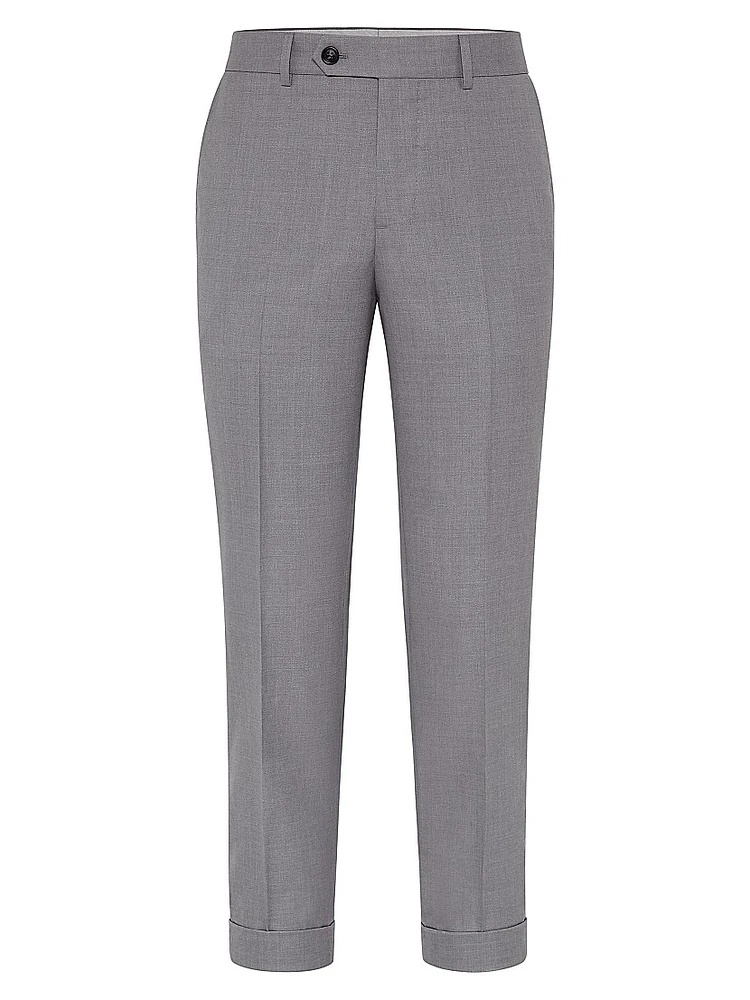 Lightweight Hopsack Formal Fit Trousers