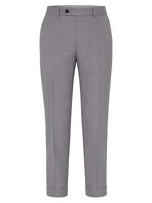 Lightweight Hopsack Formal Fit Trousers