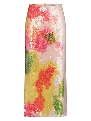 Sarla Sequined Midi-Skirt