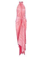Theodora Stretch Silk Maxi Dress
