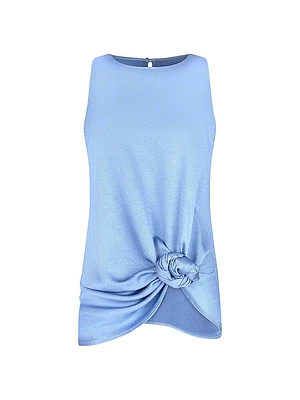 Tanima Knotted Satin Blouse
