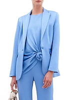 Tanima Knotted Satin Blouse