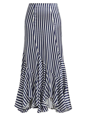 Florina Stripe Flounce Skirt