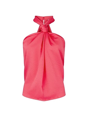 Teagan Hammered Satin Blouse