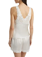 Rose Parfait Silk-Lace Camisole
