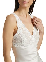 Rose Parfait Silk-Lace Camisole