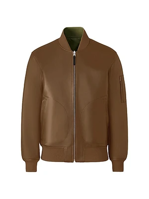 Easton Reversible Leather Bomber Jacket