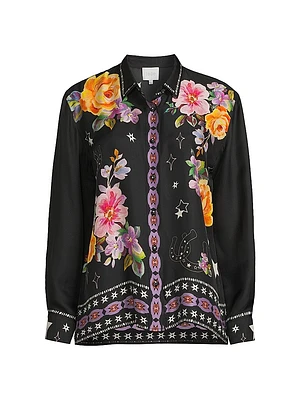 Rosalynda Floral Button-Down Shirt