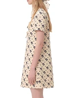 Short Dress in Crepe Couture