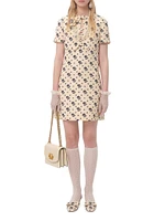 Short Dress in Crepe Couture