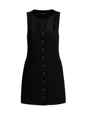Marianne Button-Front Minidress