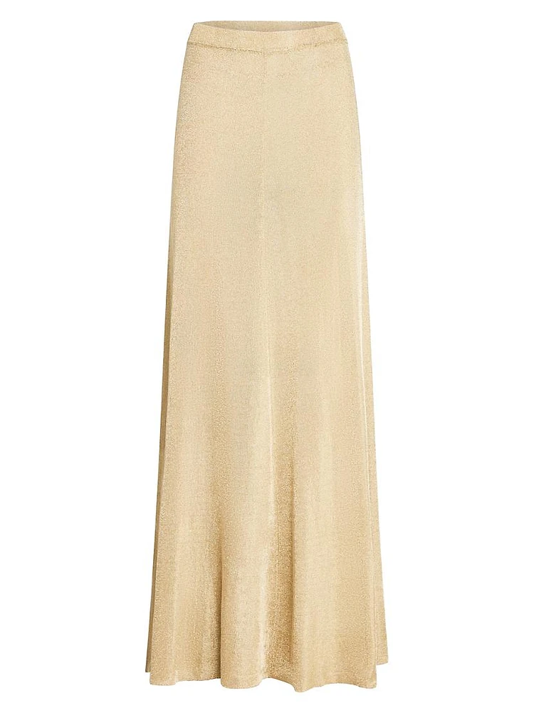 Alice Metallic Knit Maxi Skirt