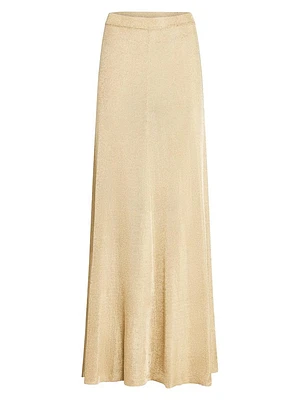 Alice Metallic Knit Maxi Skirt