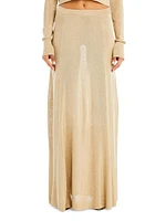 Alice Metallic Knit Maxi Skirt