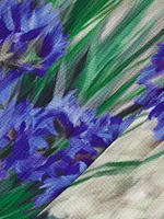 Naomi Floral Pleated Halter Gown