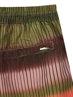Ombré Striped Swim Shorts