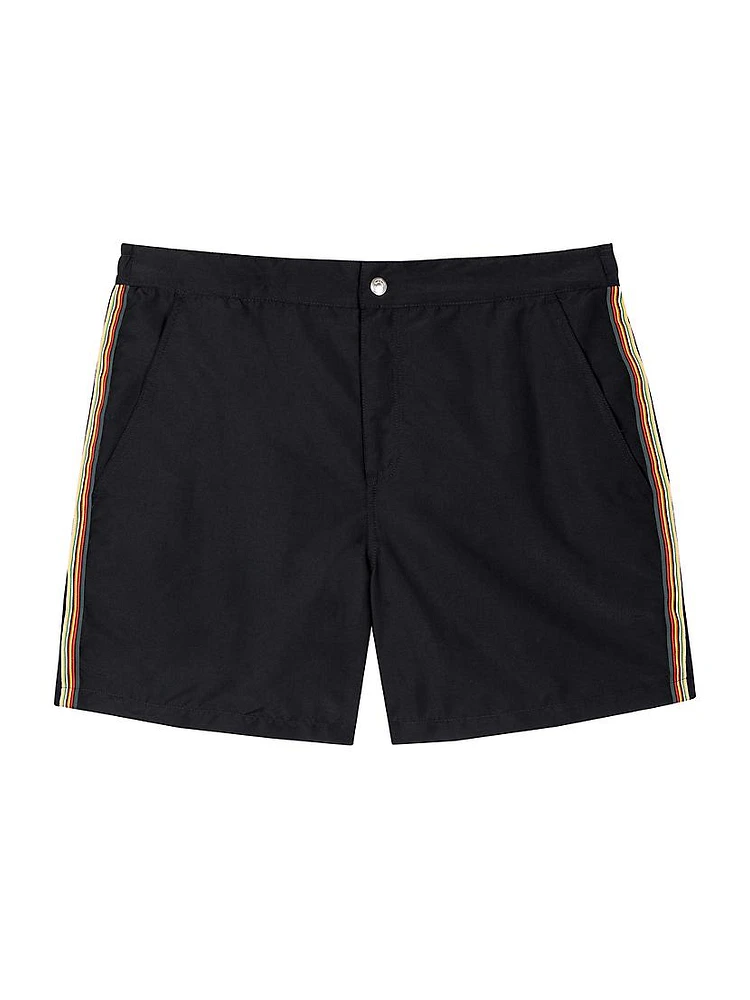 Side Striped Swim Shorts