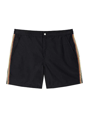 Side Striped Swim Shorts