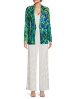 Aimee Floral Silk Blazer
