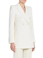 Jacquard Cotton-Blend Blazer